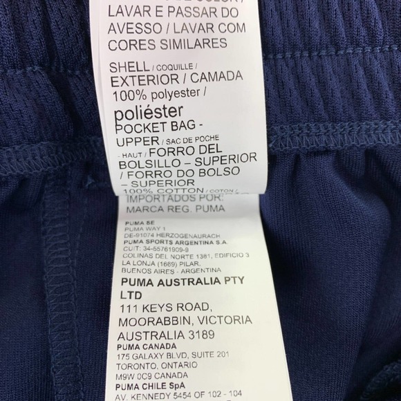 Puma Mens Summer Court Regular Fit 10" Mesh Shorts Navy Blue S - Picture 5 of 5